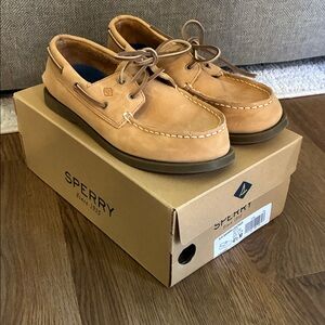 Sperry Boy’s Leather Top Siders Boat Shoes